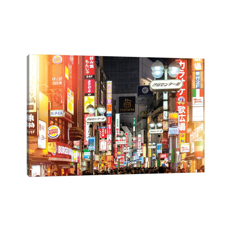 «Tokyo Night» par Philippe Hugonnard - photographie sur toile tendue, H 8 po x l 12 po x P 0,75 po