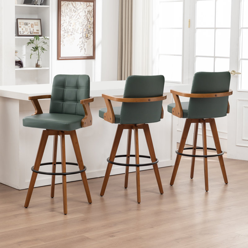 Eastwood Swivel Bar Stool, Bar Stool (76.2cm Seat Height), Green
