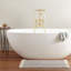 Robinet de baignoire à fixation au sol-124961442