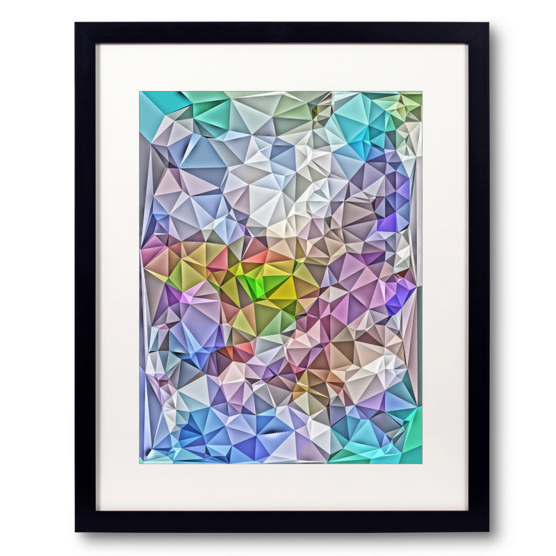 Polygon Study: Transparent Colors Print by Tanna Gx, 21.25" H x 17.25" W x 0.875" D
