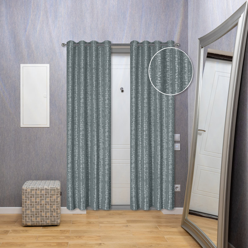 Lourena Room Darkening Curtain Pair, Gray, 54" W x 96" H