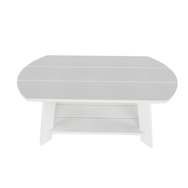 Arrlo Outdoor All-Weather Poly Coffee Table, White