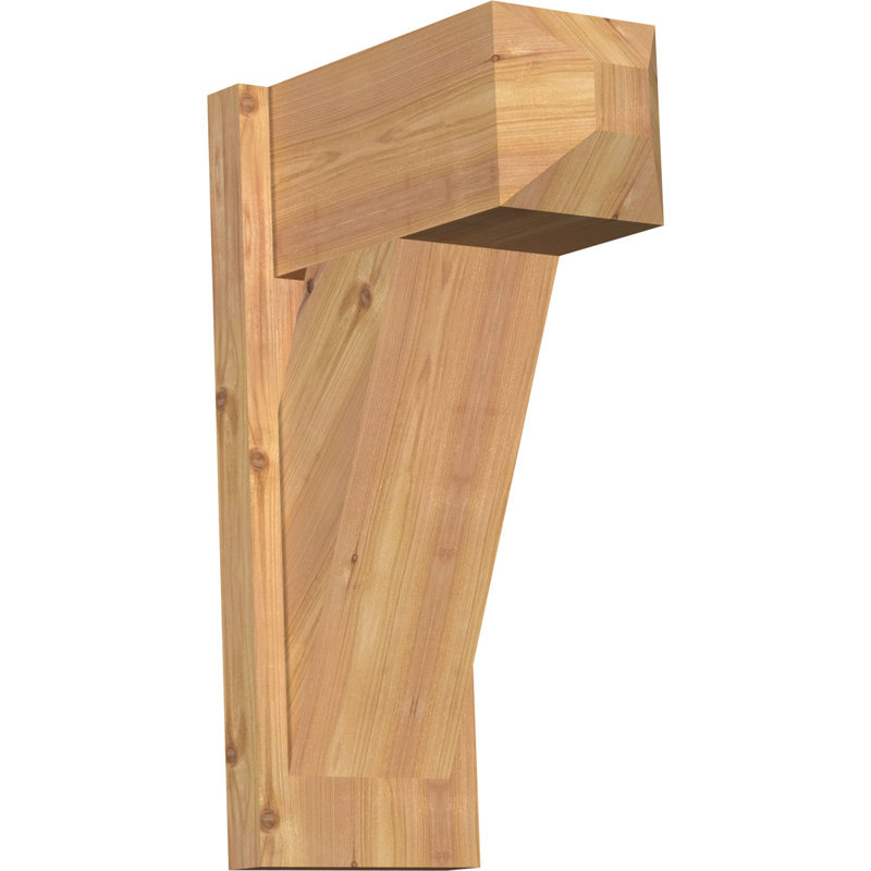 Artisan traditionnel en bois rustique, Cèdre rouge occidental l 7 1/2 po (lisse), P 14 po x H 22 po