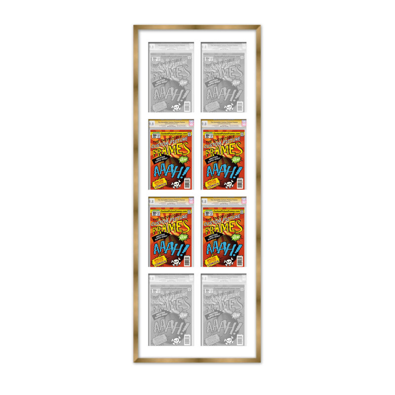 Cadre photo, Blanc / or, 44" x 28.25", 8,125 po x 13 po