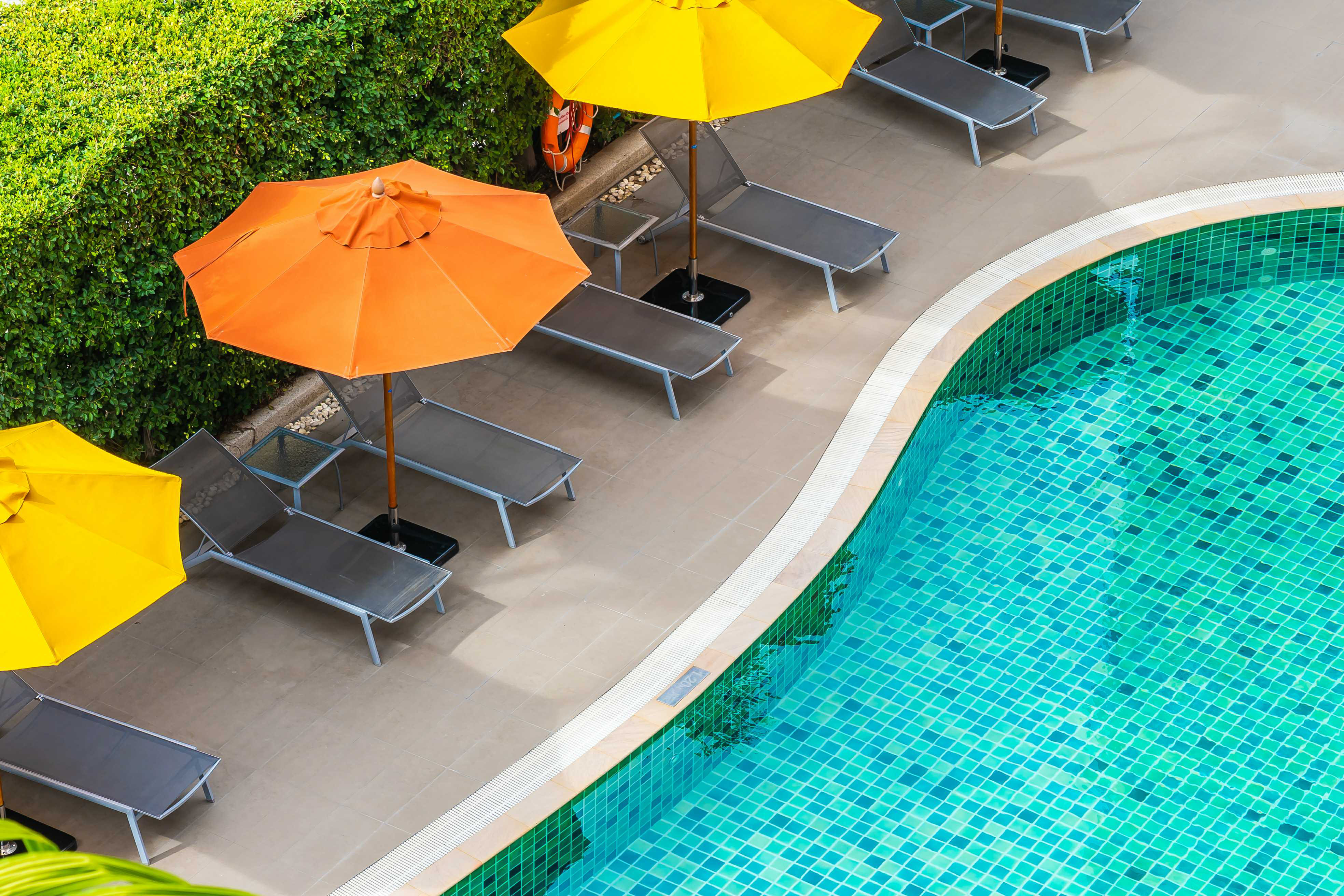 Ebern Designs Beautiful Swimming Pool by Siraphol - Wrapped Canvas ...