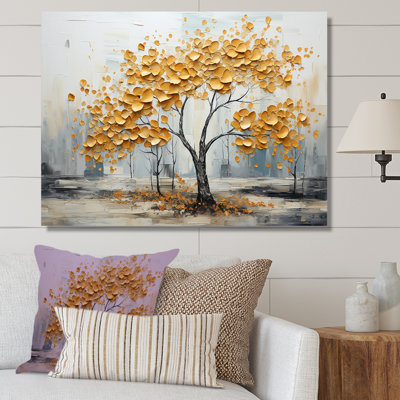 «Golden Elegance Maple Tree I», reproduction sur toile