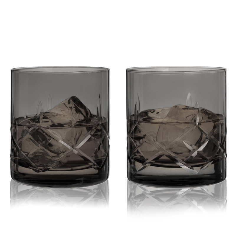 Verres à cristal en cristal taillé Admiral, Smoke