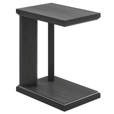 Table de bout en forme de C ETELO, petite table d'appoint près d'un canapé, lit, table de canapé pour le salon, chambre à coucher, chevet, petite table à collation pour économiser de l'espace, 19,7 po x 13,8 po x 23,2 po