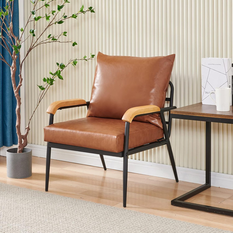 Fauteuil capitonné large de 24 po Barthelmess