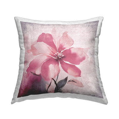 Floral Indoor/Outdoor Throw Pillow