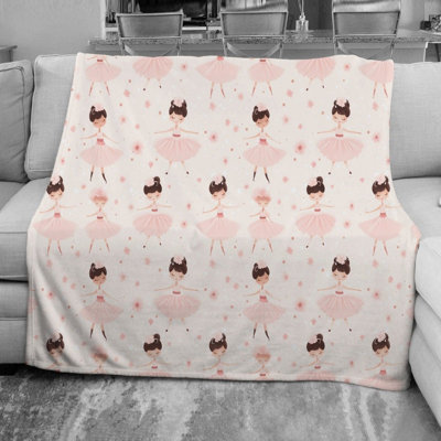 Little Ballerina Throw Blanket