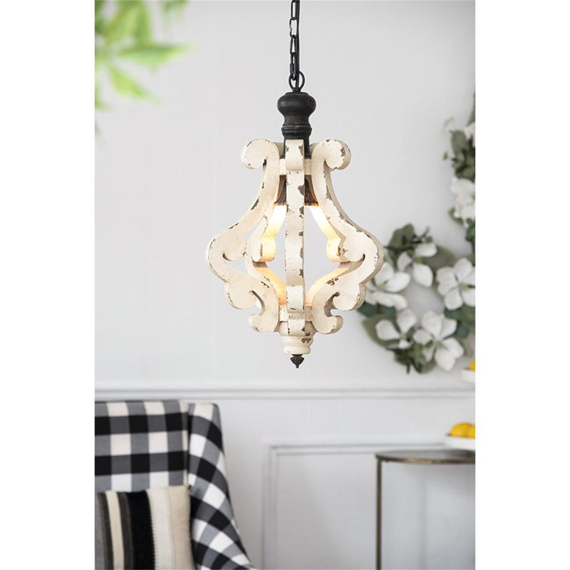 Newtowne Wood Geometric Chandelier