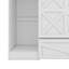 Lit escamotable simple avec tablettes de rangement et garde-robe, base de lit cachée pliable