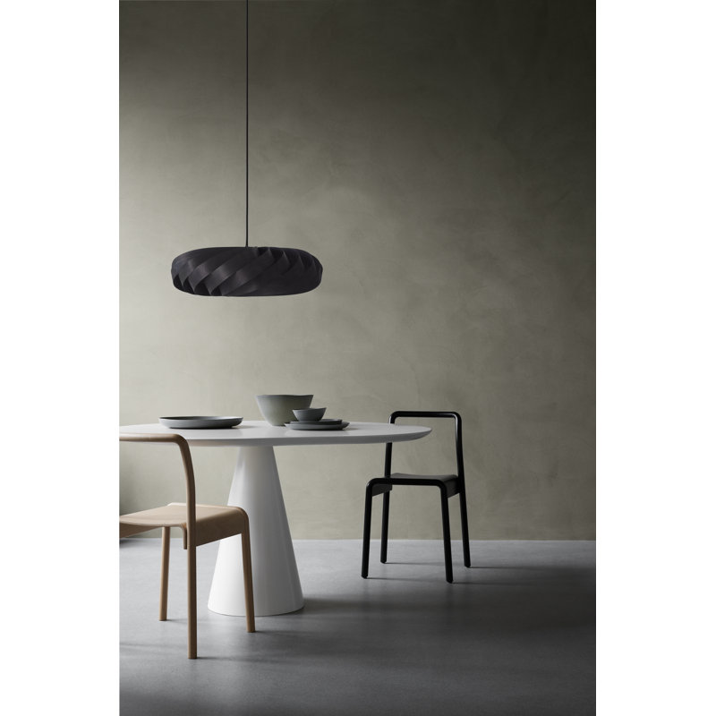 Luminaire suspendu Selma, Noir, H 7,87 po x l 23,62 po x P 23,62 po