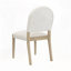 Chaises de salle à manger rembourrées sans accoudoirs en tissu Mid Century-2055061059