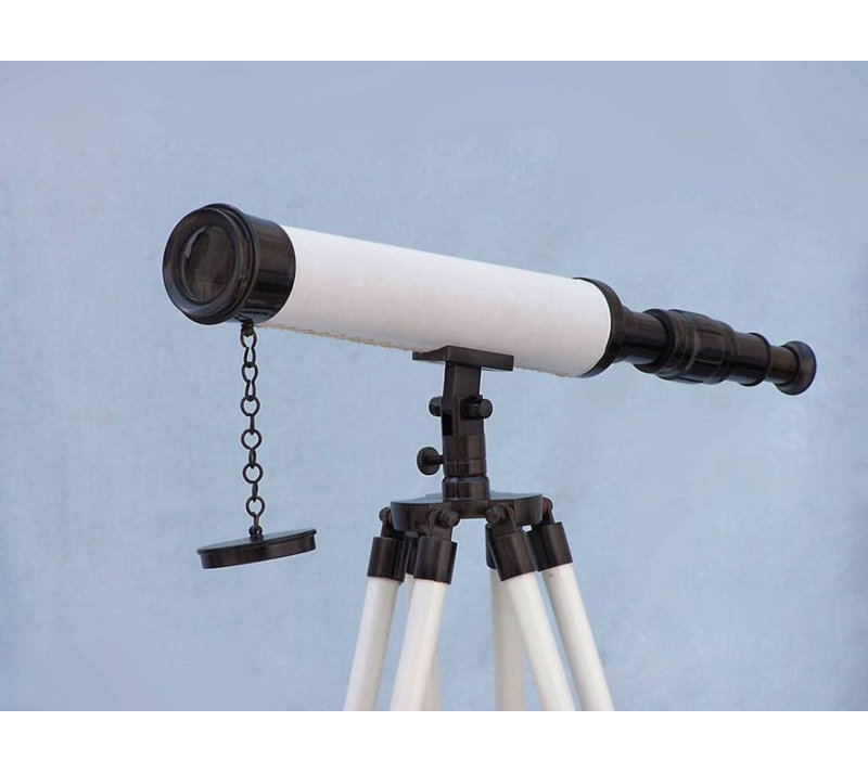 Télescope Funon Harbor Master, Bronze/ cuir blanc