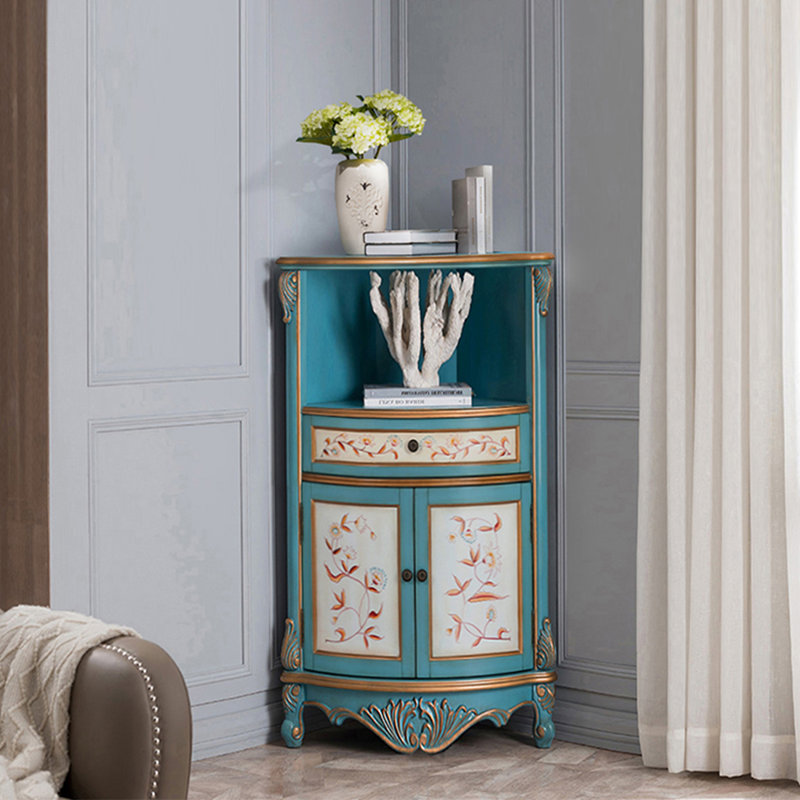 Armoire de coin multifonctionnelle de style américain