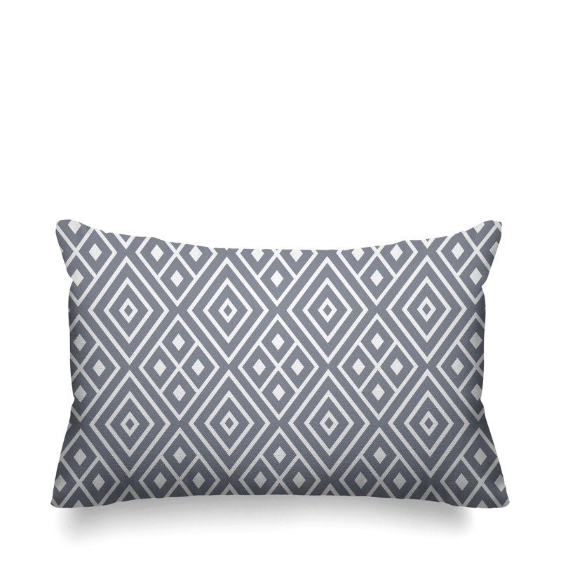 Housse et insert de coussin rectangulaire d'extérieur Nina, gris