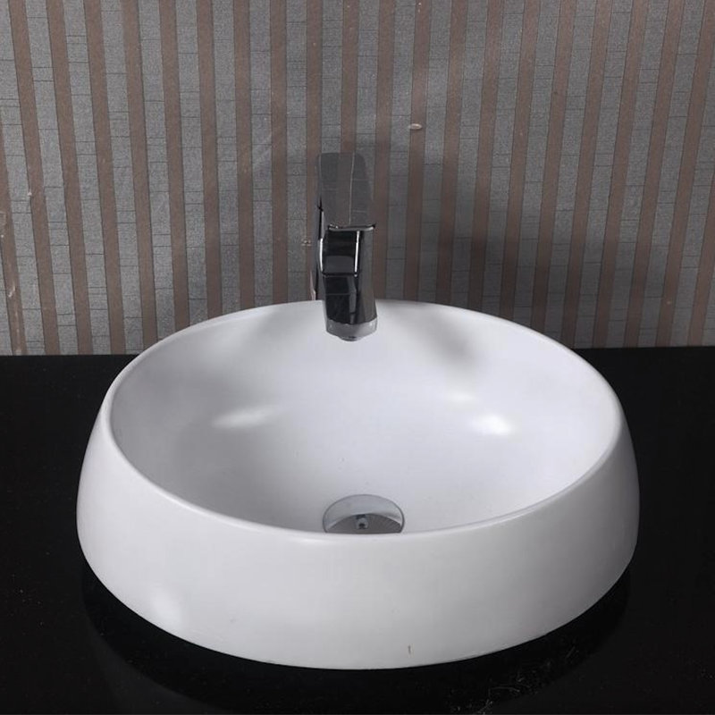 Lavabo vasque à poser ovale ADM, Mat / blanc