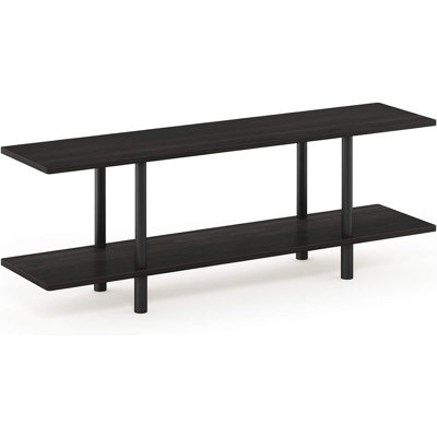 Tube 2-Tier Multipurpose Wide Shelf, Espresso/Bla...