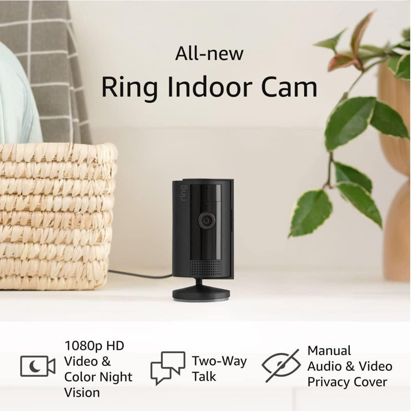 Ring Indoor Camera (2nd Gen) - Black, Black