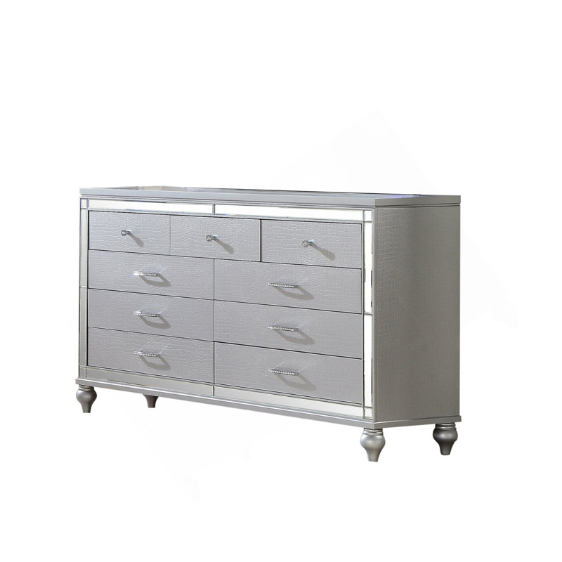 Commode à 6 tiroirs avec miroir Sterling