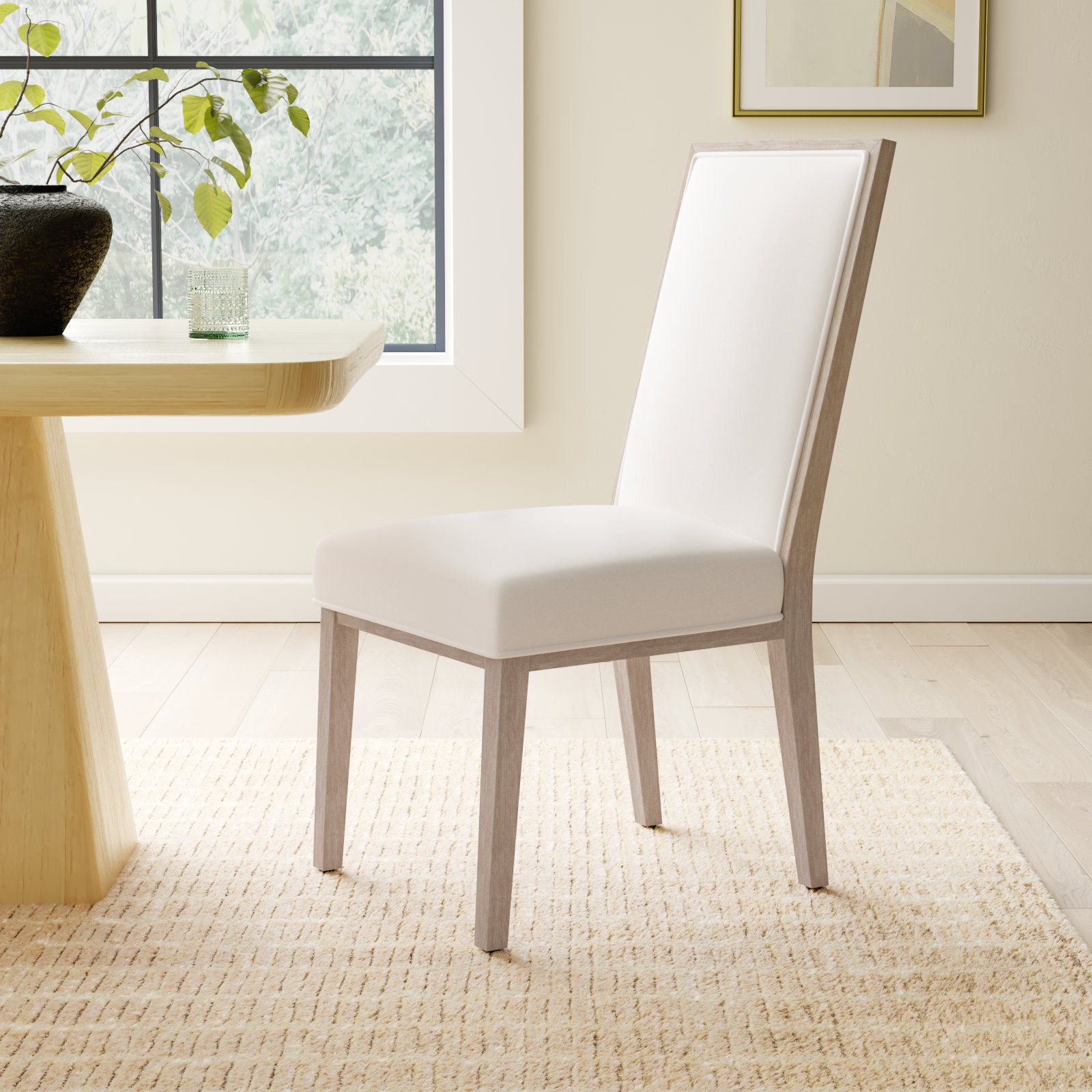 Side Chair, LiveSmart Peyton-Pearl