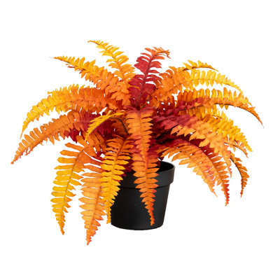 17in. Autumn Artificial Fall Boston Fern Plant