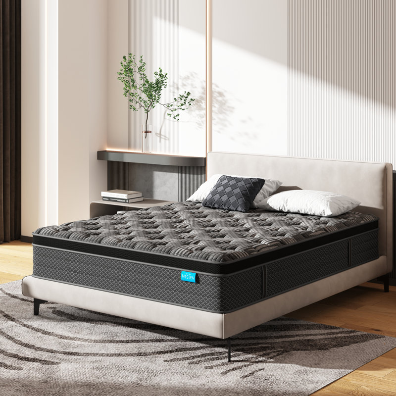 Usry Mattress, 10“&12”&14“ Gel Memory Foam Hybrid Mattress in a Box, Queen, 12"