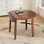 Table de salle à manger extensible ronde pour 2 à 4 personnes, table de salle à manger pliante en bois avec taille réglable, conception peu encombrante pour les petits appartements et les salles à manger - Brun