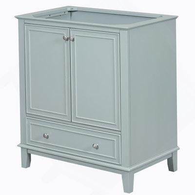 30" Bathroom Vanity Without Sink, Base Only, Multi-Functional Bathroom Cabinet With Doors And Drawer