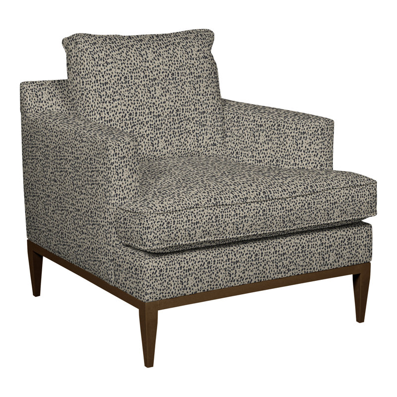 Camilla 34.5" Chair, Tuck Linen, Havana