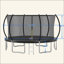 Trampoline citrouille de 14 pi avec 6 pieds pour plus de stabilité et des matériaux durables résistants aux intempéries, idéal pour le plaisir en famille