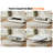 Queen Size 2-in-1 Pull-out Sofa Bed Convertible Chenille Sofa With 20w Fast Charging Led Light Memory Foam Couch Cushion Trim Rv Sleeper Sofa-1360477280