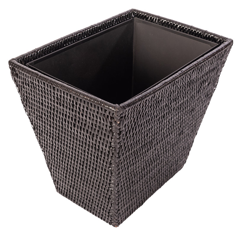 Corbeille pour déchets 3,5 gallons Asherville, Noir Tudor