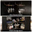Burnes L-Shaped 4-Tier Wood Bar Cabinet with Stemware Racks-399466151