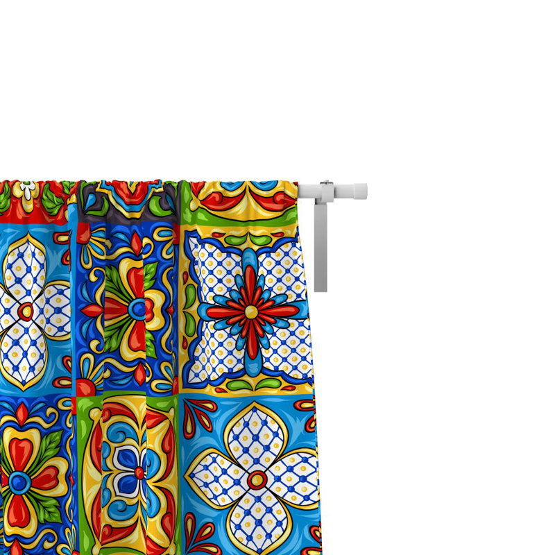 Semi Sheer Curtain Pair, 20" W x 82" L