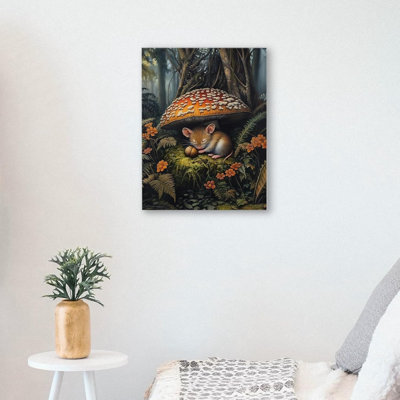 Art mural d'automne sur toile sans cadre 12 po x 16 po