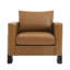 Chaise d'appoint en bois avec coussin amovible