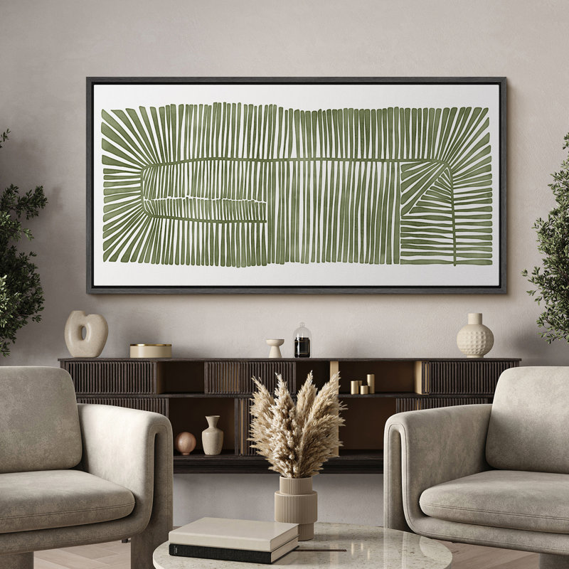 Impression sur toile surdimensionnée abstraite, simple et minimaliste, H 30 po x l 60 po, Noir