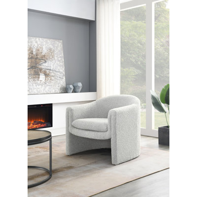 Boucle Tufted Club Chair
