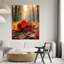 Art mural en verre trempé Orange Roses-132485438