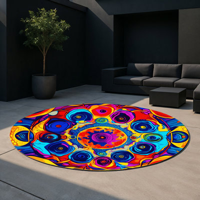 Tapis d'intérieur et d'extérieur Stellar Bloom