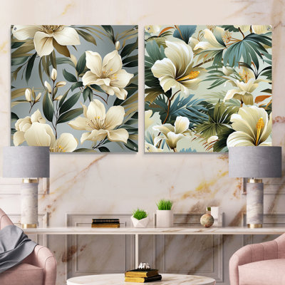 Phillipstown - Ensemble d'art mural en verre acrylique Coastal Tropical