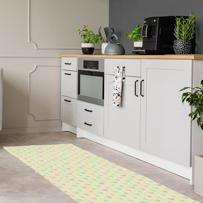 Tapis de zone jaune petits gâteaux classic