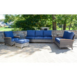 Bella Outdoor 5 - Piece Teak Conversation Set