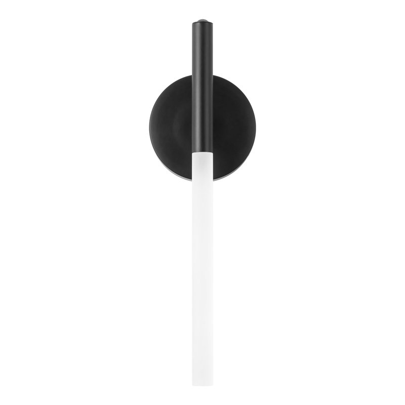Jeanie 18-in Matte Black dimmable LED Wall Sconce