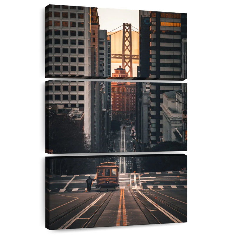 Nicci Cable Car In San Francisco, 32" H x 20" W