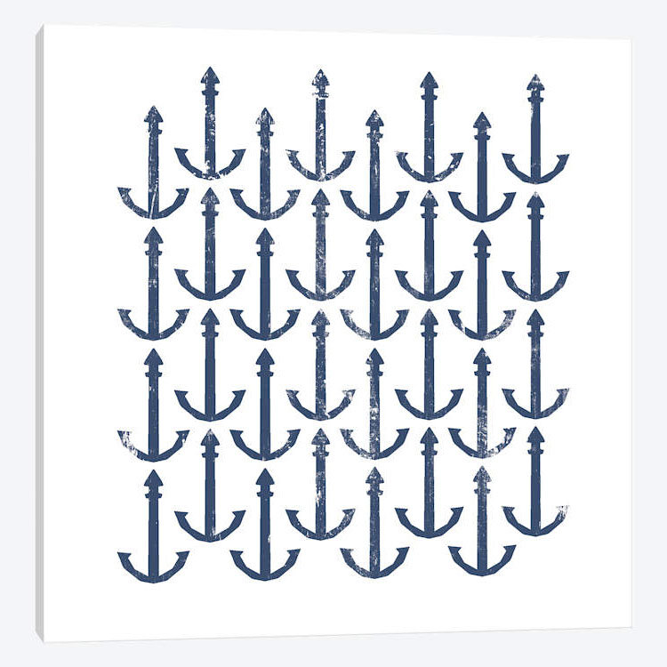 « anchors », impression sur toile, H 26 po x l 26 po x P 1,5 po