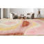 Abstract Area Rug in Rust/Yellow/Pink/Gray